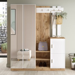 Hanah Home Recibidor Dd8-Aw Pino Atlántico y Blanco